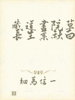藏道书院草堂陆长生叶秋白小说