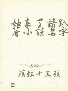 她来了请趴下原著小说名字怎么