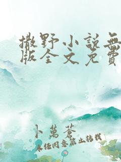 撒野小说无删减版全文免费阅读