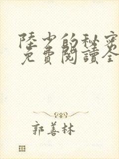 陆少的秘密恋人免费阅读全文