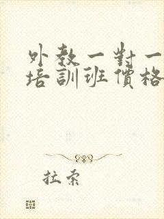 外教一对一口语培训班价格