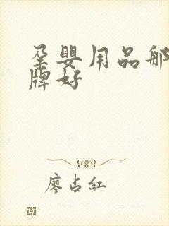 孕婴用品那个品牌好