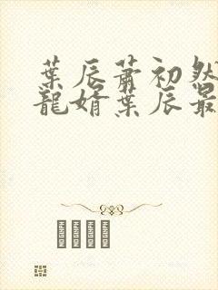 叶辰萧初然上门龙婿叶辰最新章节