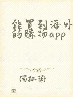 能买到海外正品的购物app