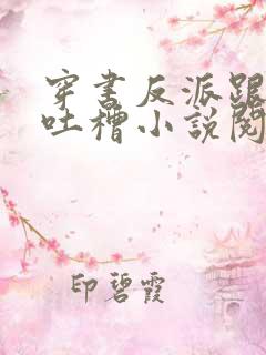 穿书反派跟班的吐槽小说阅读