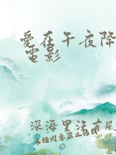 爱在午夜降临前 电影