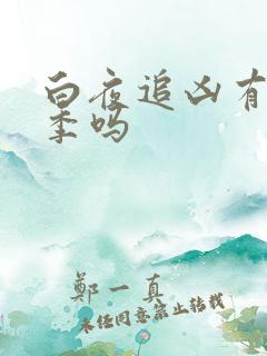 白夜追凶有第二季吗