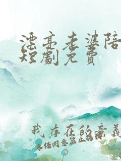 漂亮老婆陪过年短剧免费