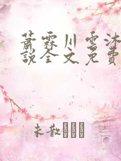 萧霖川云沐芷小说全文免费阅读最新章节