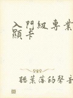 入门级专业图形显卡