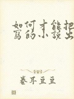 如何才能把自己写的小说出版