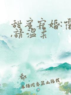 甜蜜宠婚:霍少,请温柔