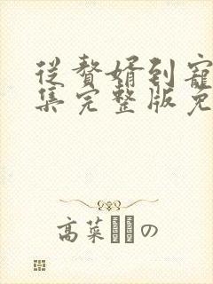 从赘婿到宠臣全集完整版免费观看
