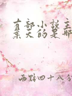 有部小说主角叫叶天的是哪一部小说