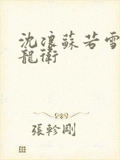 沈浪苏若雪神级龙卫