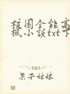 校园全能高手季枫小说txt下载