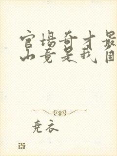 官场奇才最强靠山竟是我自己李澜小说