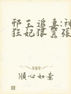 邪王追妻:神医狂妃狠嚣张阅读