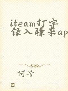 iteam打字录入赚米app
