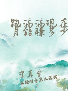 跑滴滴现在一个月能赚多少钱