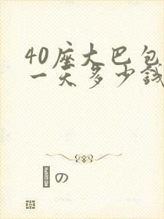 40座大巴包车一天多少钱