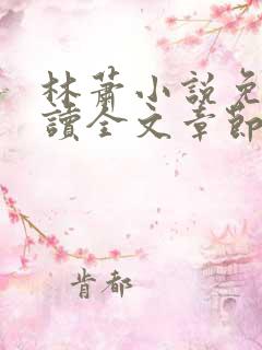 林萧小说免费阅读全文章节