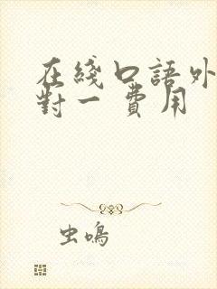 在线口语外教一对一 费用