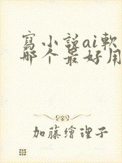 写小说ai软件哪个最好用