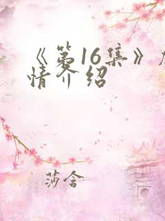 《第16集》剧情介绍