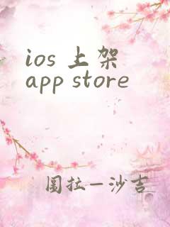 ios 上架 app store