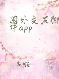 国外交友聊天软件app