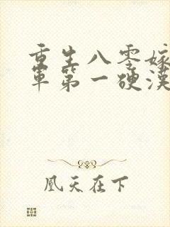 重生八零嫁给全军第一硬汉免费阅读全部