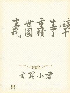 末世重生,这次我囤积了千亿物资动画