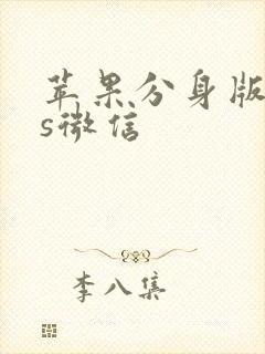 苹果分身版ios微信