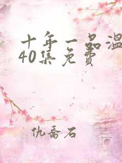 十年一品温如言40集免费