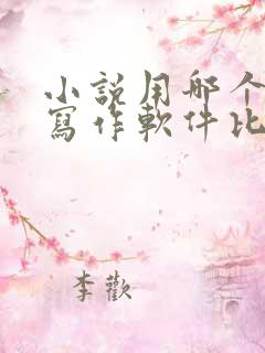 小说用哪个ai写作软件比较好