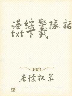 港综警队话事人txt下载