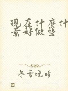 现在什么什么生意好做些