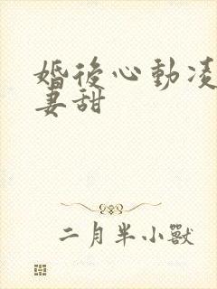 婚后心动凌总追妻甜