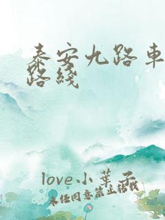 泰安九路车公交路线