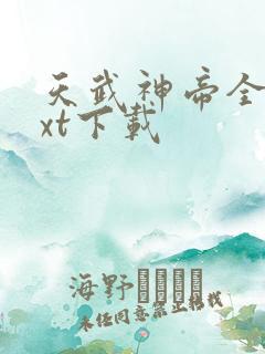 天武神帝全文txt下载