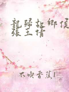 龙归故乡侯龙涛张玉倩