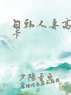 日韩人妻高清不卡