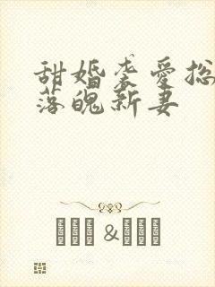 甜婚袭爱总裁的落魄新妻