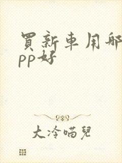 买新车用哪个app好