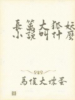 长篱大狐妖原著小说叫什么名字