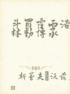 斗罗霍雨浩获得林动传承