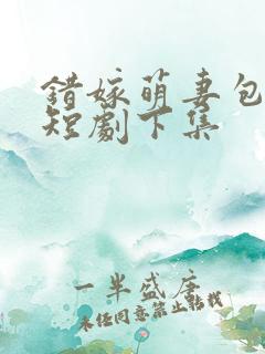 错嫁萌妻包甜的短剧下集