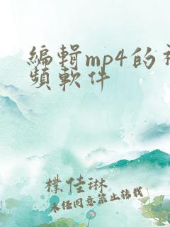 编辑mp4的视频软件