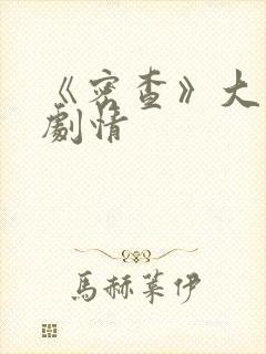 《密查》大结局剧情